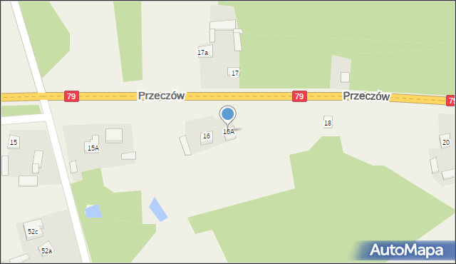 Przeczów, Przeczów, 16A, mapa Przeczów