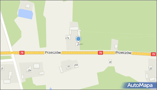 Przeczów, Przeczów, 17, mapa Przeczów