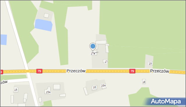 Przeczów, Przeczów, 17a, mapa Przeczów