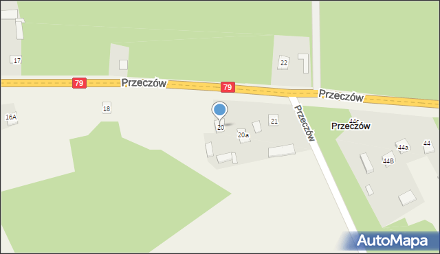 Przeczów, Przeczów, 20, mapa Przeczów