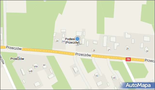 Przeczów, Przeczów, 25, mapa Przeczów