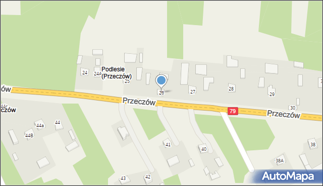 Przeczów, Przeczów, 26, mapa Przeczów