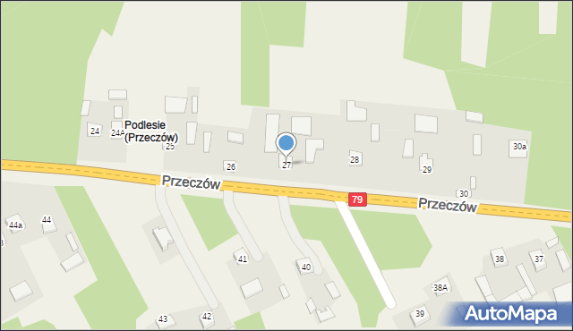 Przeczów, Przeczów, 27, mapa Przeczów