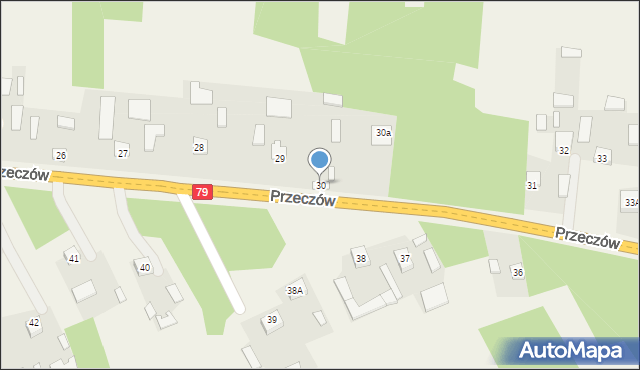 Przeczów, Przeczów, 30, mapa Przeczów