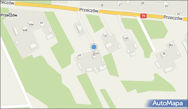 Przeczów, Przeczów, 42, mapa Przeczów