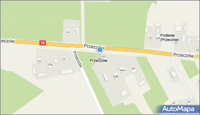 Przeczów, Przeczów, 44c, mapa Przeczów