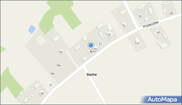 Przeczów, Przeczów, 55, mapa Przeczów