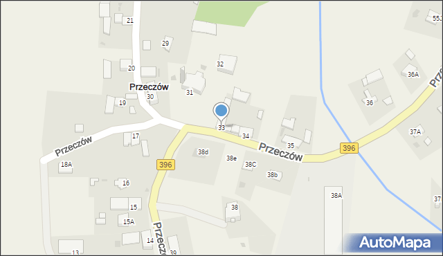 Przeczów, Przeczów, 33, mapa Przeczów