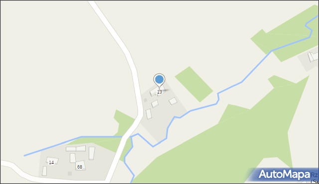 Przeczyca, Przeczyca, 13, mapa Przeczyca