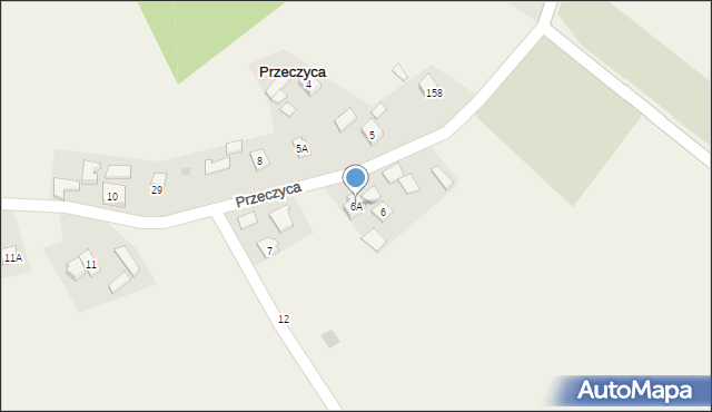 Przeczyca, Przeczyca, 6A, mapa Przeczyca