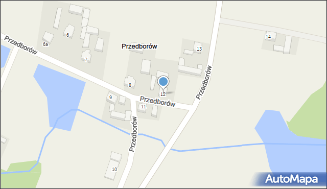 Przedborów, Przedborów, 12, mapa Przedborów