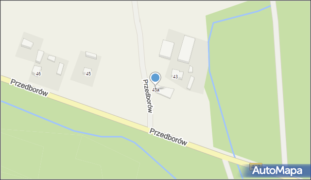 Przedborów, Przedborów, 43a, mapa Przedborów