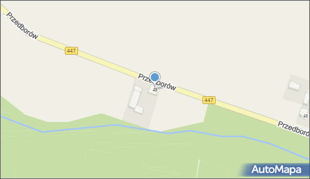 Przedborów, Przedborów, 48, mapa Przedborów