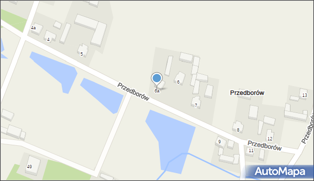 Przedborów, Przedborów, 6a, mapa Przedborów
