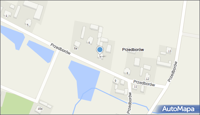 Przedborów, Przedborów, 7, mapa Przedborów
