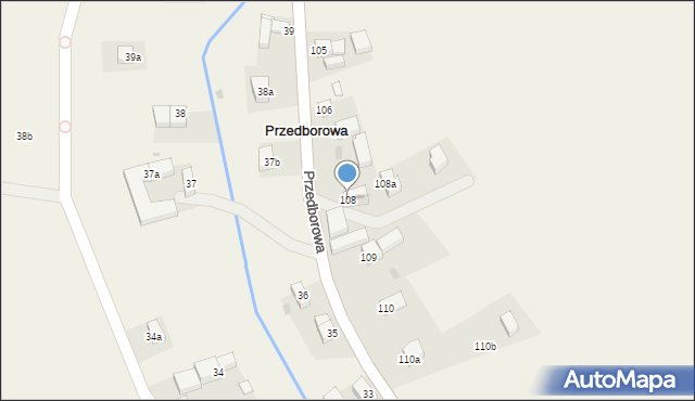 Przedborowa, Przedborowa, 108, mapa Przedborowa