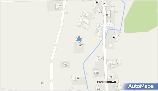 Przedborowa, Przedborowa, 39a, mapa Przedborowa