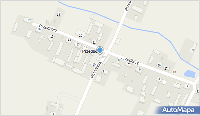Przedbórz, Przedbórz, 11, mapa Przedbórz