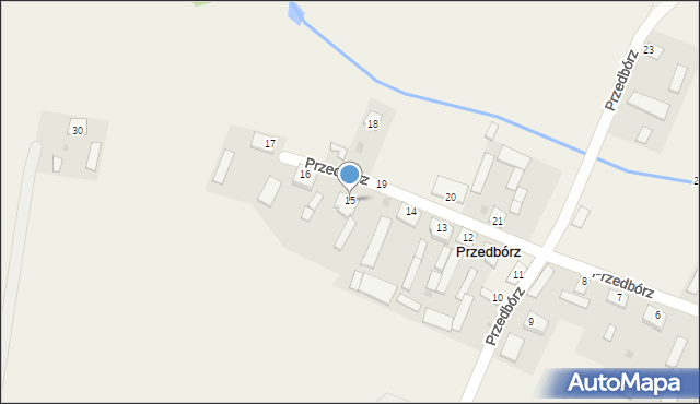 Przedbórz, Przedbórz, 15, mapa Przedbórz