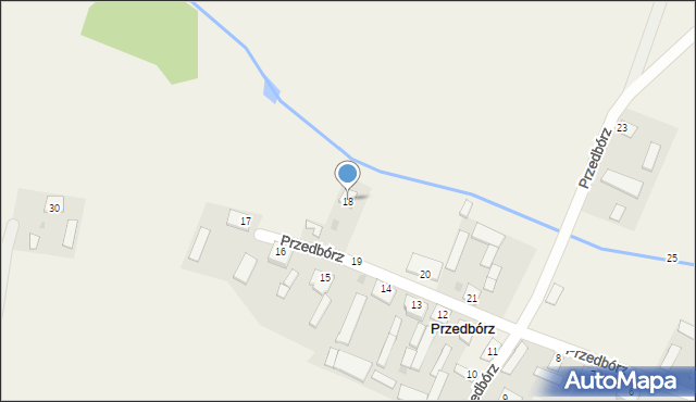 Przedbórz, Przedbórz, 18, mapa Przedbórz