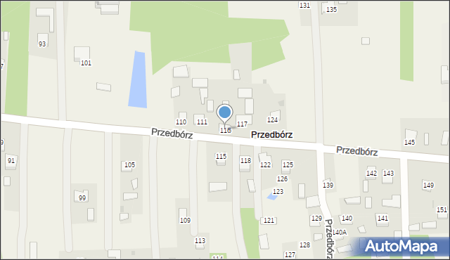 Przedbórz, Przedbórz, 116, mapa Przedbórz