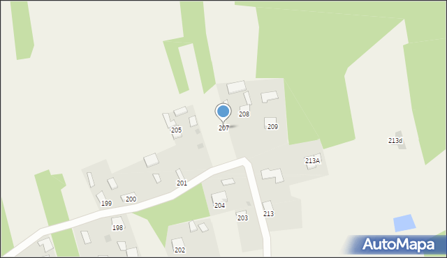 Przedbórz, Przedbórz, 207, mapa Przedbórz