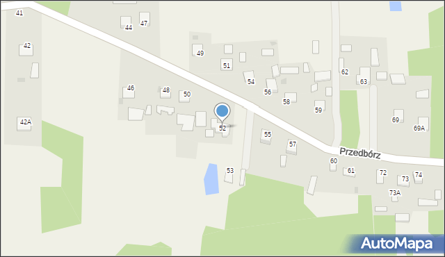 Przedbórz, Przedbórz, 52, mapa Przedbórz