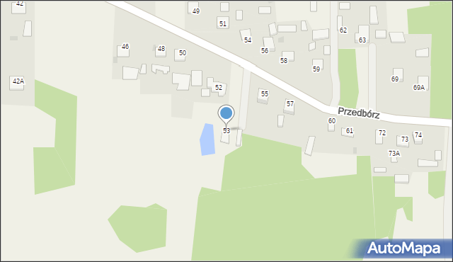 Przedbórz, Przedbórz, 53, mapa Przedbórz