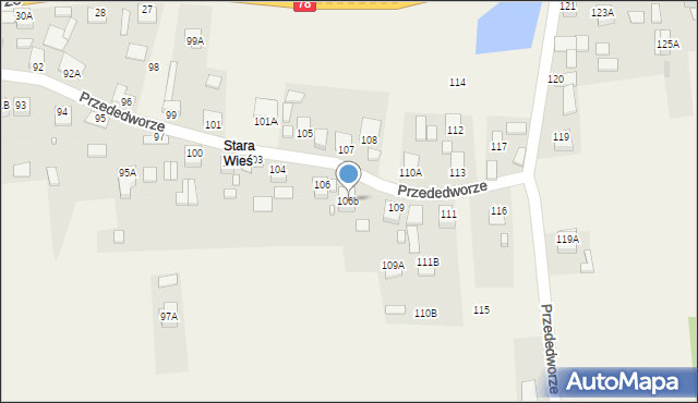 Przededworze, Przededworze, 106b, mapa Przededworze