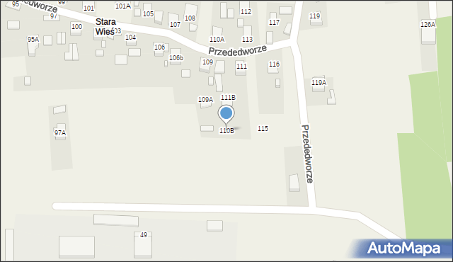 Przededworze, Przededworze, 110B, mapa Przededworze