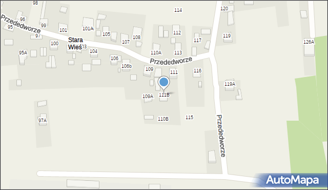 Przededworze, Przededworze, 111B, mapa Przededworze