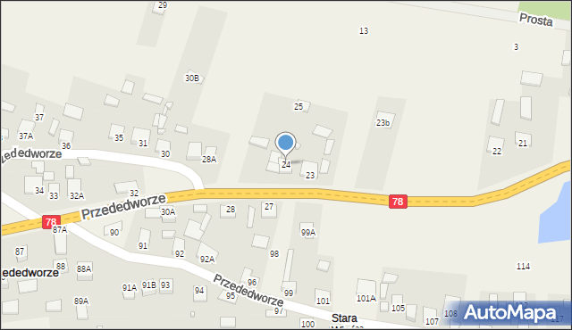 Przededworze, Przededworze, 24, mapa Przededworze