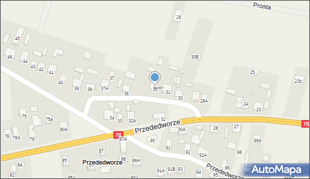 Przededworze, Przededworze, 35, mapa Przededworze