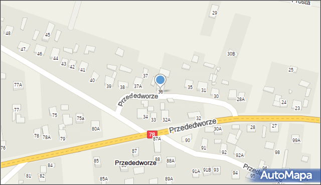 Przededworze, Przededworze, 36, mapa Przededworze