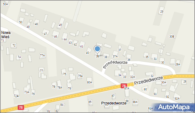 Przededworze, Przededworze, 39, mapa Przededworze