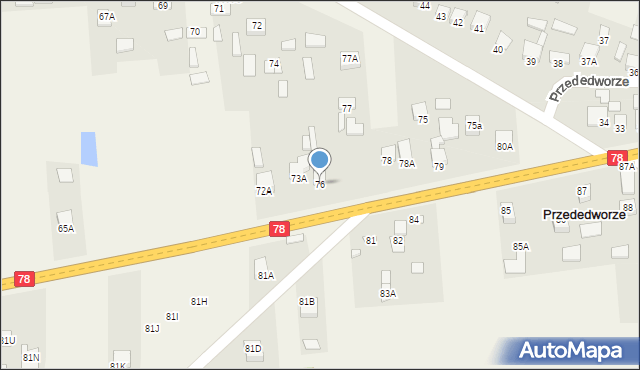 Przededworze, Przededworze, 76, mapa Przededworze