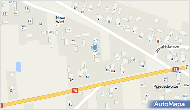 Przededworze, Przededworze, 77, mapa Przededworze