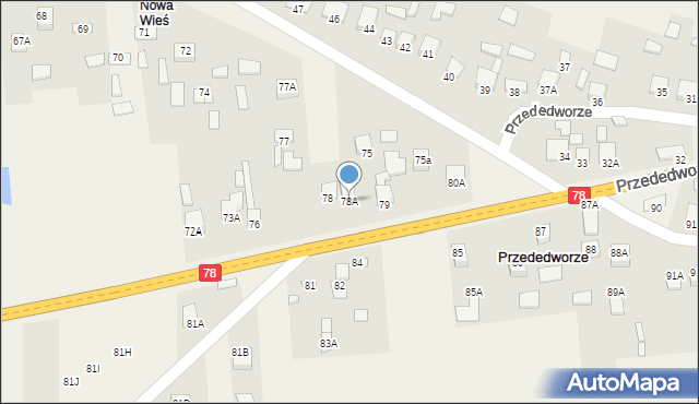 Przededworze, Przededworze, 78A, mapa Przededworze