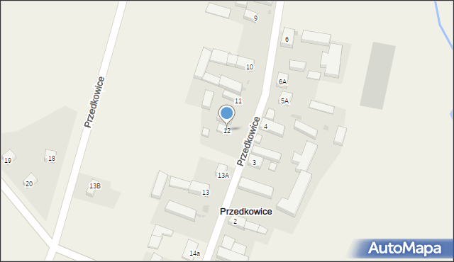 Przedkowice, Przedkowice, 12, mapa Przedkowice