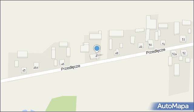 Przedłęcze, Przedłęcze, 47, mapa Przedłęcze