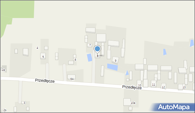 Przedłęcze, Przedłęcze, 8, mapa Przedłęcze
