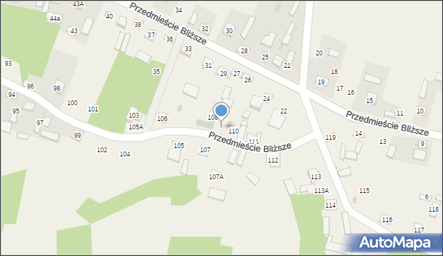 Przedmieście Bliższe, Przedmieście Bliższe, 109, mapa Przedmieście Bliższe