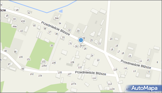 Przedmieście Bliższe, Przedmieście Bliższe, 27, mapa Przedmieście Bliższe
