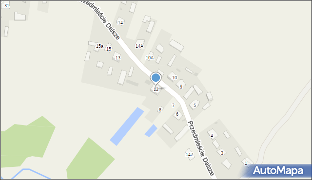 Przedmieście Dalsze, Przedmieście Dalsze, 12, mapa Przedmieście Dalsze