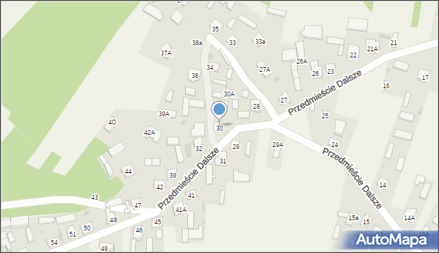 Przedmieście Dalsze, Przedmieście Dalsze, 30, mapa Przedmieście Dalsze
