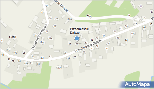 Przedmieście Dalsze, Przedmieście Dalsze, 66, mapa Przedmieście Dalsze