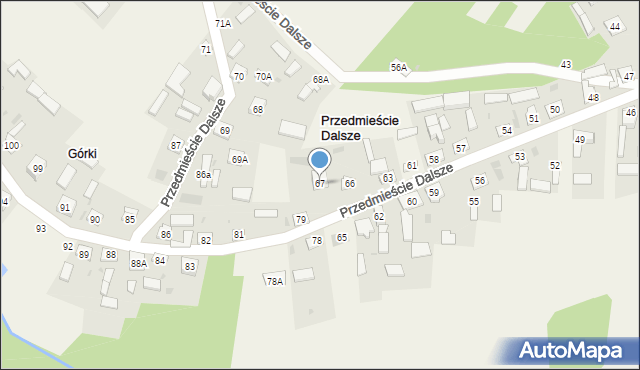 Przedmieście Dalsze, Przedmieście Dalsze, 67, mapa Przedmieście Dalsze