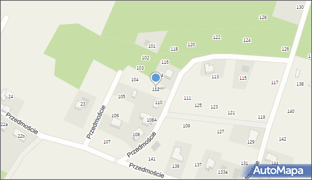 Przedmoście, Przedmoście, 112, mapa Przedmoście