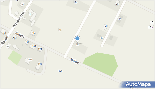 Przedmoście, Przedmoście, 3h, mapa Przedmoście