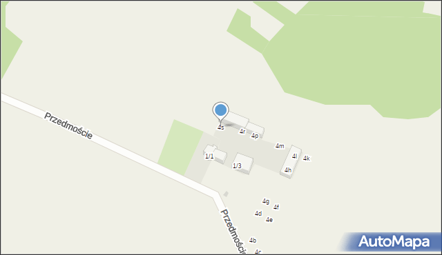 Przedmoście, Przedmoście, 4s, mapa Przedmoście